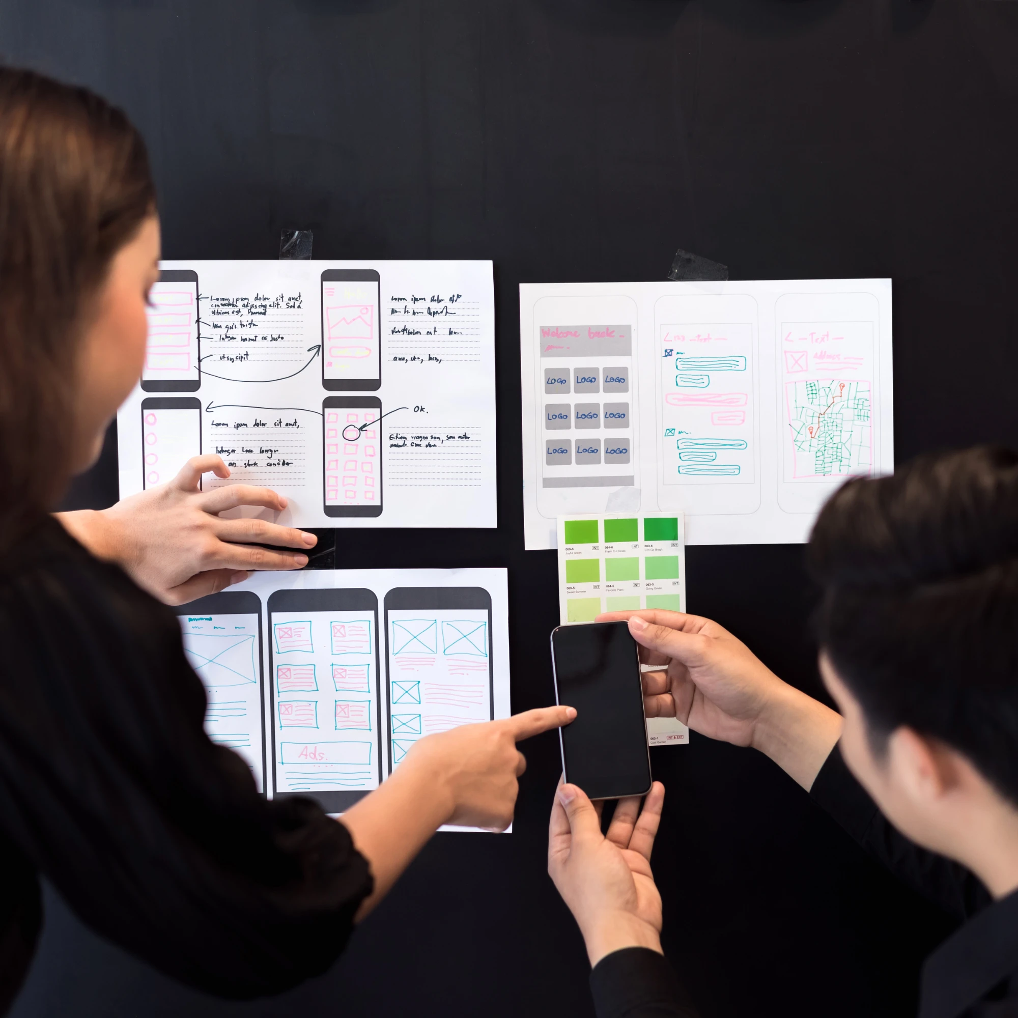 Équipe de design de l'agence Moodbaord