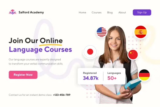 Stite vitrine avec traduction