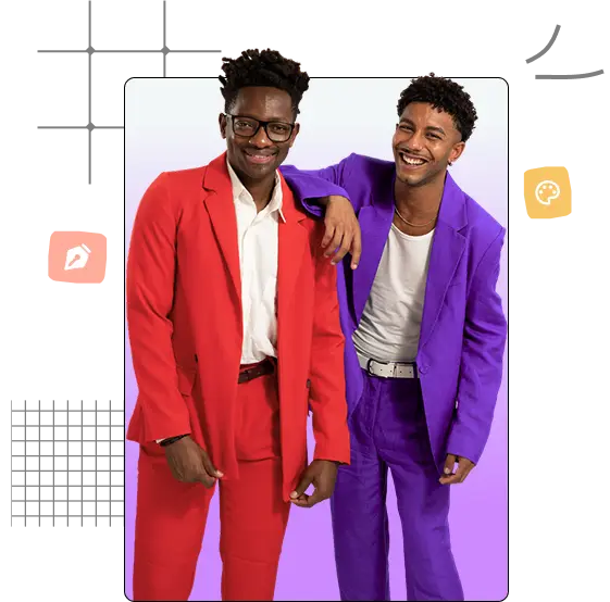 La team web design Moodboard