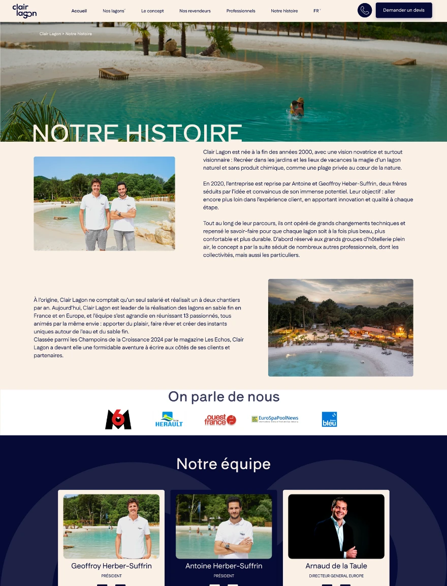 Page importante pour le référencment